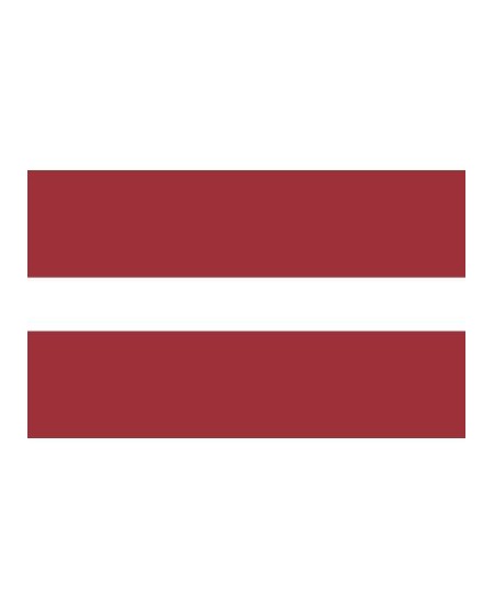 Šilkografinė kabinama Latvijos vėliava. Matmenys apie 170x100cm