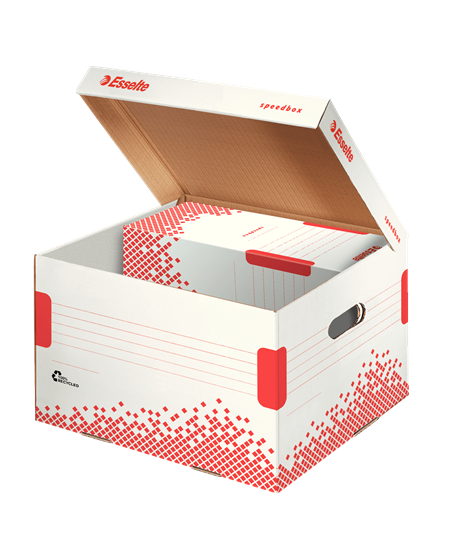 Archyvinė dėžė - konteineris ESSELTE, 367x263x325 mm, balta