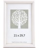 Pildiraam, puidust, 21x30 cm (A4), valge