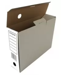 Archyvinė dėžė SM-LT, 80x340x250 mm, mikrogofro, su spauda, balta