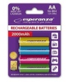 Laetavad patareid ESPERANZA HR6 (AA), 2000 mAh, 2 tk