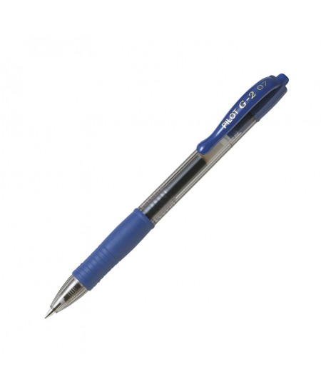 Automatinis gelinis rašiklis PILOT G2, 0.5mm, mėlynos spalvos