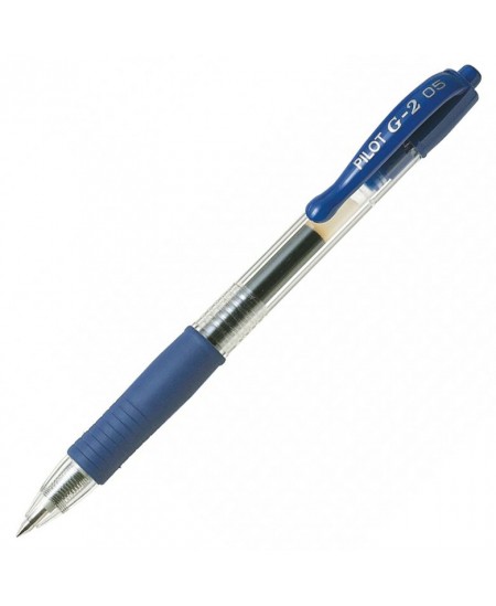 Automatinis gelinis rašiklis PILOT G2, 0.7mm, mėlynos spalvos