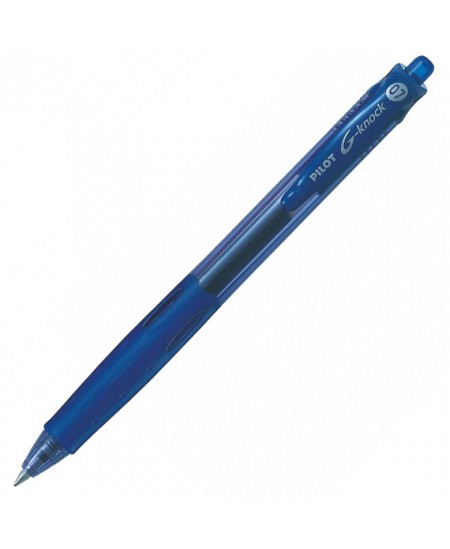 Automatinis gelinis rašiklis PILOT G-Knock, 0.7mm, mėlynos spalvos