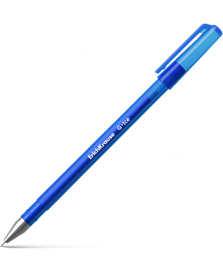Gelinis rašiklis ERICH KRAUSE G-ICE, 0.38 mm, mėlynos spalvos