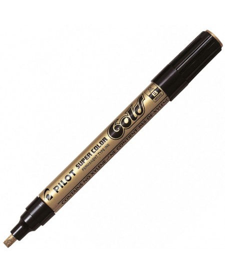 Püsimarker PILOT GOLD FINE, ümmargune pea, 1-2 mm, kuldne värv.