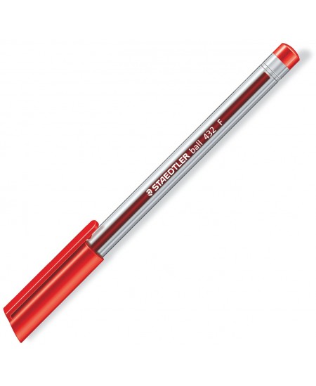 Pastapliiats STAEDTLER OFFICE BALL 432, 0.3 mm, punane