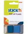 Kleepuvad järjehoidjad STICK´N, 25x45 mm, sinine, 50 tk.