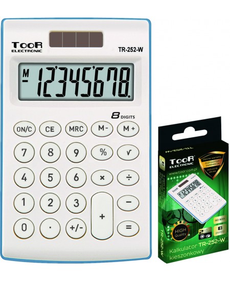 Kalkulaator TOOR 252, 8 numbriline