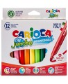 Viltpliiatsid CARIOCA Jumbo, jämedad, 12 värvi