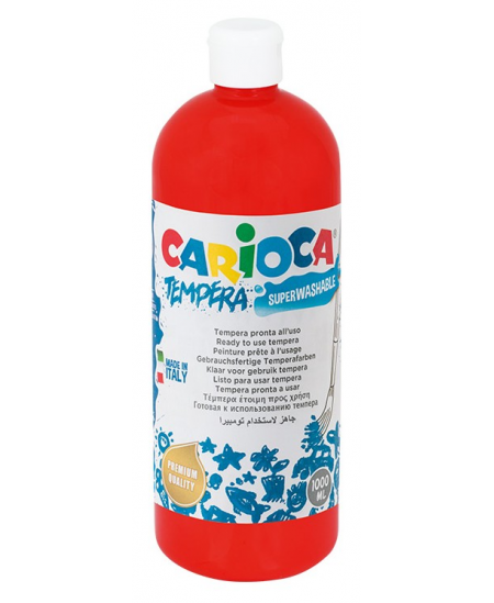 Guašas CARIOCA, 1000 ml, raudonas