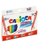 Viltpliiatsid CARIOCA, kahepoolsed , 24 värvi