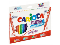 Flomasteriai CARIOCA, dvipusiai , 24 spalvų