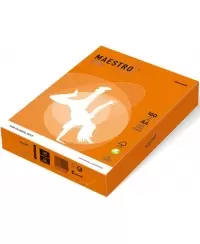 Spalvotas popierius MAESTRO COLOR, 160g/m2, A4, 250 lapų, oranžinė (Orange)