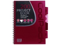 Sąsiuvinis su spirale COOLPACK, B5, 200 lapų, langeliais, raudonas
