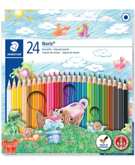 Värvilised pliiatsid STAEDTLER Noris Club, 24 värvi