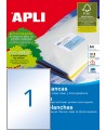 Läbipaistvad etiketikleebised APLI, 210x297 mm, A4, 1 kleebis lehel, 20 lehte