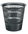 Prügikast 12l, perforeeritud plastikust, must