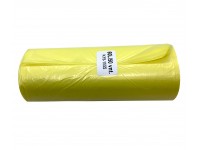 Šiukšlių maišai HDPE, 60 litrų, rulone 50 vnt., geltonos sp.