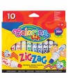 Viltpliiatsid COLORINO Zig Zag, 10 värvi