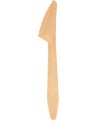 Ühekordsed puidust noad, 16 cm, pruunid, 100 tk