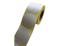 Notariniai lipdukai, 50 mm, balti, 500 vnt. rulonėlyje