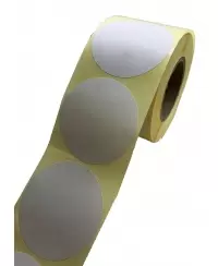 Notariniai lipdukai, 50 mm, balti, 500 vnt. rulonėlyje