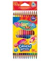 Värvilised kolmnurksed pliiatsid COLORINO, 24 värvi