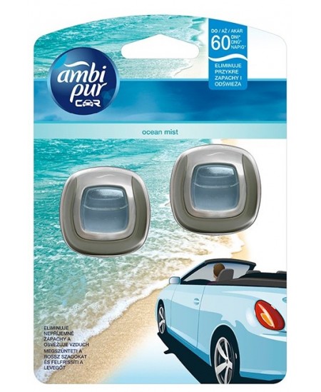 Autode õhuvärskendaja AMBI PUR Car Ocean Mist 2X2 ml