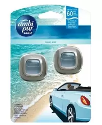 Oro gaiviklis automobiliams AMBI PUR Car Ocean Mist 2X2 ml