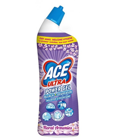 Tualettpuhastusvahend ACE ULTRA POWER GEL FLOWERS, 750 ml, lillearoom