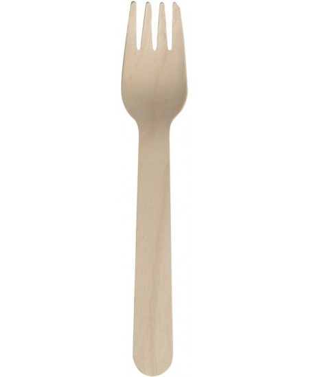 Keskkonnasõbralikud, puidust, ühekordsed kahvlid, 16,5 cm, pruun, 100 tk