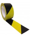 Kleeplint põrandale, 50 mm x 30m, kollane/must