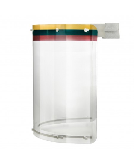 Kaitsev näosirm ülemise võruga