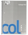 Märkmik spiraaliga COLLEGE, A4, 70 lehte, ruuduline