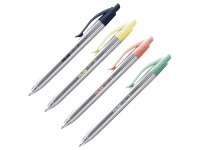 Rašiklis MILAN P1 SILVER, 1 mm, mėlynas