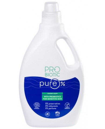 Skalbimo skystis su probiotikais PROBIOTIC PURE, 30 skalbimų, 1500 ml