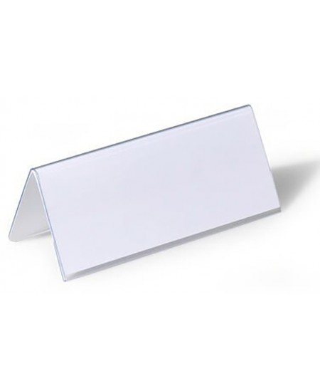 Pastatomos vardinės stalo kortelės DURABLE, 61/122 x 150 mm