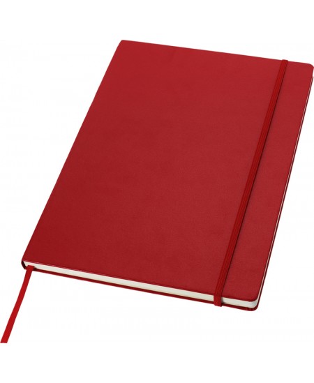 Užrašų knygelė JOURNAL BOOKS su gumele, A4, linija, raudona