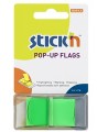 Kleepuvad järjehoidjad STICK´N, 25x45 mm, roheline, 50 tk.