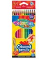 Värvilised pliiatsid COLORINO, kolmnurksed, 12 värvi