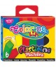 Plastiliin COLORINO, ruut, 6 värvi