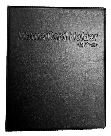 Vizitinių kortelių dėklas HEETON, 96 kortelių, juodas