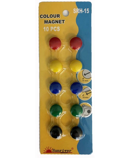 Magnetid ARGO, 15mm, värvilised, 10 tk.