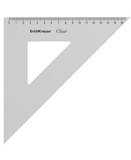 Kolmnurkne joonlaud ERICH KRAUSE, 45 kraadi, 16 cm