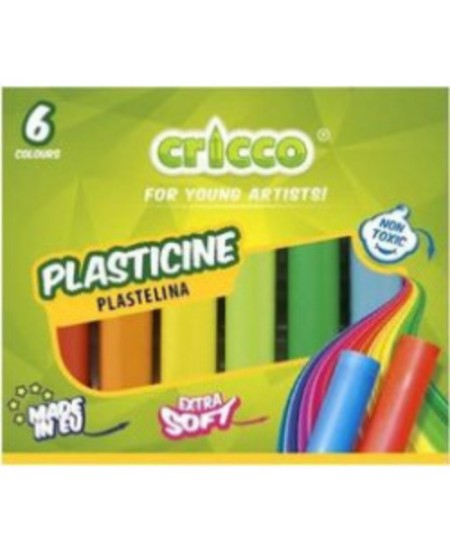 Plastilinas CRICCO, 6 spalvų