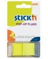 Kleepuvad järjehoidjad STICK´N, 25x45 mm, kollane, 50 tk.