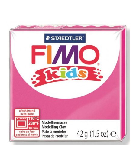 Polimerinis molis vaikams FIMO, ryškiai rožinės spalvos, 42 g