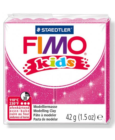 Polimerinis molis vaikams FIMO, blizgios rožinės spalvos, 42 g