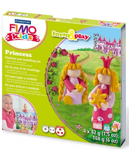 Polimerinio molio kūrybinis rinkinys vaikams FIMO "Princesė"